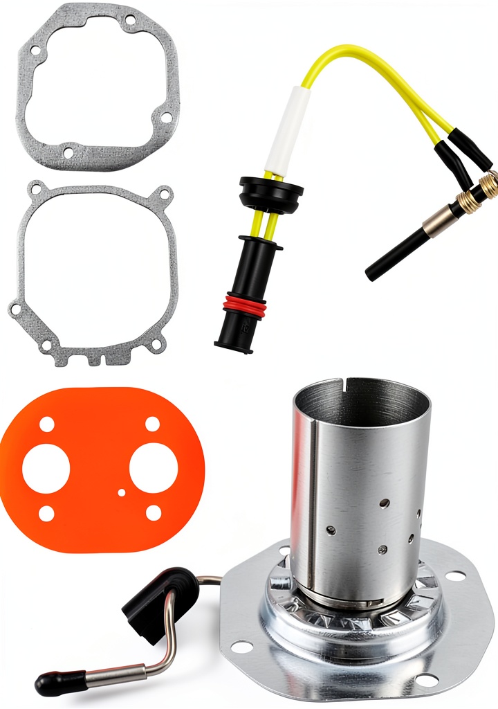 Installing ANODZU Diesel Heater Kit Stainless Ignitor on a wooden workbench