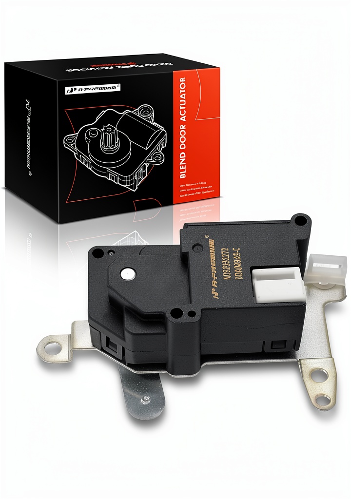 Installing Toyota 4Runner Heater Actuator A-Premium Durable on a wooden workbench