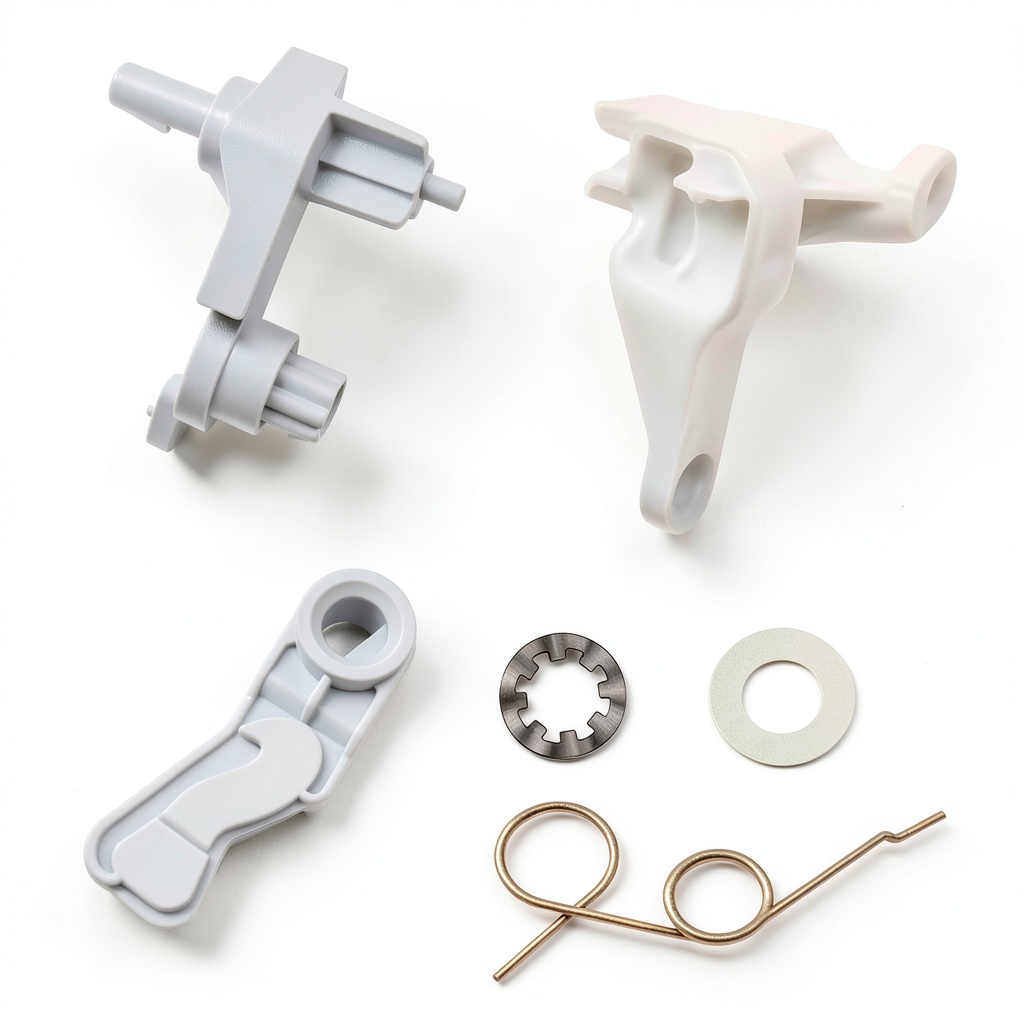 Installing Mazda 3 Temperature Link HVAC Assembly Replacement on a wooden workbench