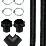 TZUTOGETHER Heater Exhaust Pipe 75mm Y‑Connector Rotatable Air Outlet-0