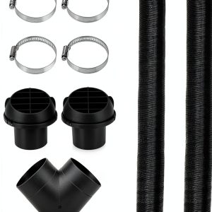 TZUTOGETHER Heater Exhaust Pipe 75mm Y‑Connector Rotatable Air Outlet-0