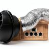 AIMCOCO 75mm 3inch Car Air Duct Heater Vent Outlet Black Adjustable-5