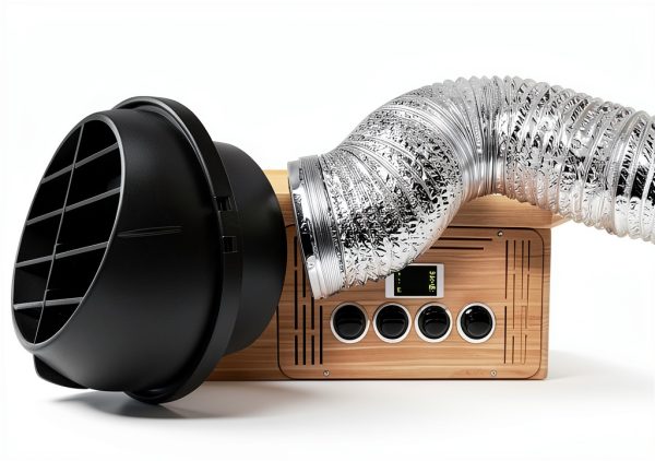 AIMCOCO 75mm 3inch Car Air Duct Heater Vent Outlet Black Adjustable-5