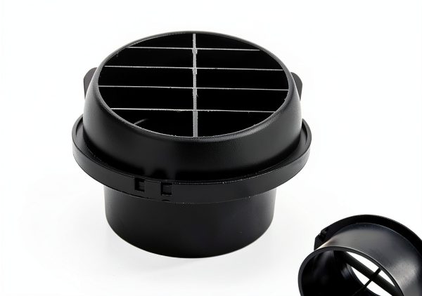 AIMCOCO 75mm 3inch Car Air Duct Heater Vent Outlet Black Adjustable-1