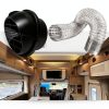 AIMCOCO 75mm 3inch Car Air Duct Heater Vent Outlet Black Adjustable-2