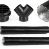 TZUTOGETHER Heater Exhaust Pipe 75mm Y‑Connector Rotatable Air Outlet-5