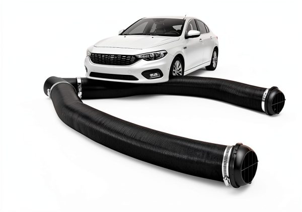 TZUTOGETHER Heater Exhaust Pipe 75mm Y‑Connector Rotatable Air Outlet-1
