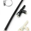 KPALAG HVAC Heater Inlet Tee Connector 2‑Pack Black/White EPDM Rubber-0