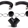 TZUTOGETHER Heater Exhaust Pipe 75mm Y‑Connector Rotatable Air Outlet-6