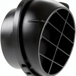 AIMCOCO 75mm 3inch Car Air Duct Heater Vent Outlet Black Adjustable-0