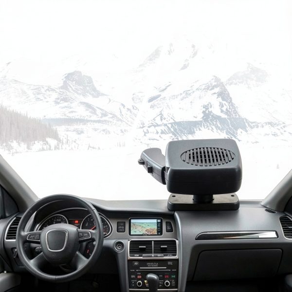 Haourystop Car Heater 12V 200W 2-in-1 Defroster with Rotating Fan-5