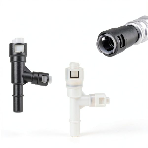 KPALAG HVAC Heater Inlet Tee Connector 2‑Pack Black/White EPDM Rubber-5