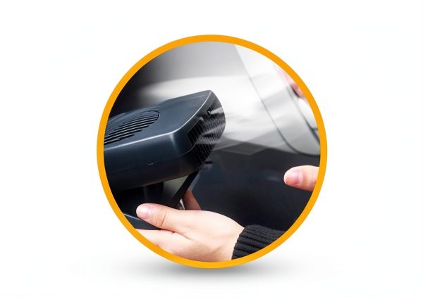 Haourystop Car Heater 12V 200W 2-in-1 Defroster with Rotating Fan-6