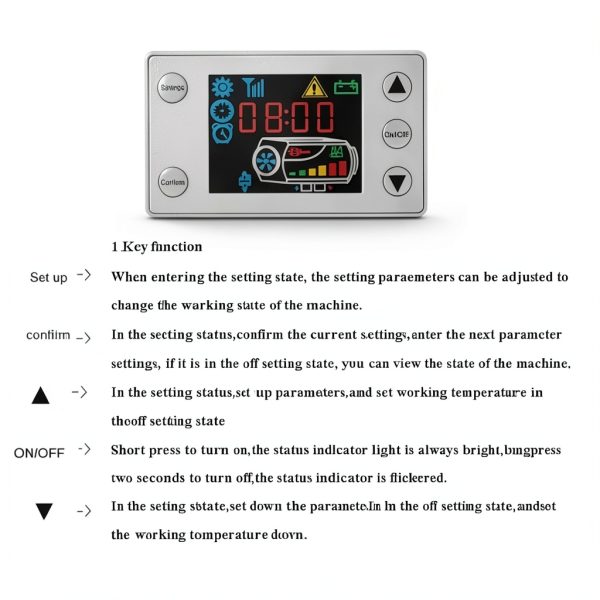 Leolarmen Diesel Heater Controller with LCD Display and Remote-3