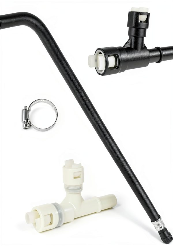 KPALAG HVAC Heater Inlet Tee Connector 2‑Pack Black/White EPDM Rubber-8