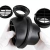 AIMCOCO 75mm 3inch Car Air Duct Heater Vent Outlet Black Adjustable-3
