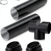 HZJD Diesel Heater Pipe Ducting Set 75mm Plastic NPT 5‑Piece-0