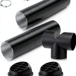 HZJD Diesel Heater Pipe Ducting Set 75mm Plastic NPT 5‑Piece-0