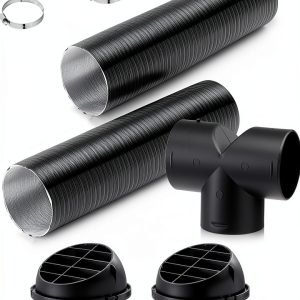 HZJD Diesel Heater Pipe Ducting Set 75mm Plastic NPT 5‑Piece-0