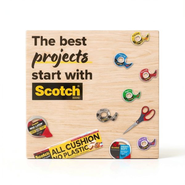 Scotch Magic Tape Invisible Transparent - 12 Rolls for Card Repair-8