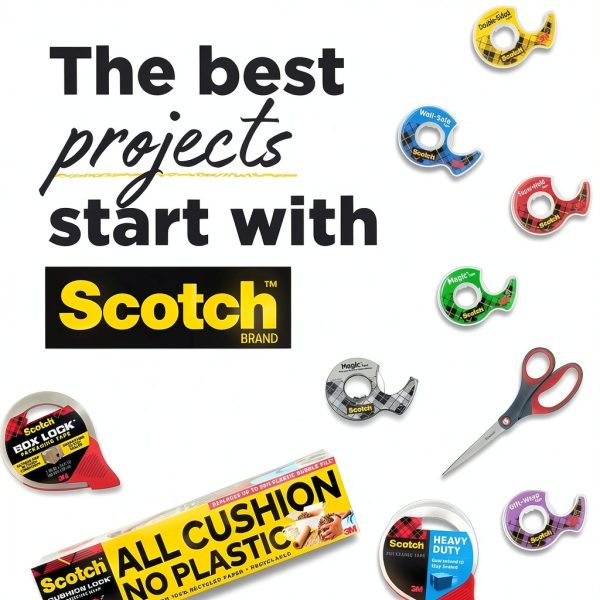 Scotch Magic Tape, Numerous Applications, Invisible, Engineered for Repairing, 1/2 x 750 Inches, 2 Dispensered Rolls-8
