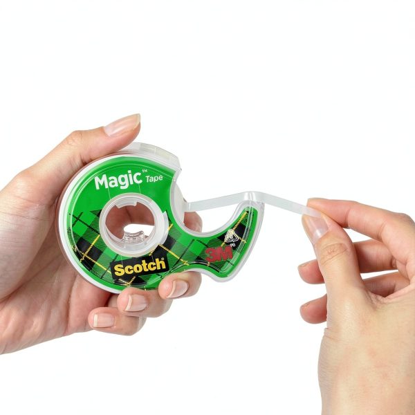 Scotch Magic Tape, Numerous Applications, Invisible, Engineered for Repairing, 1/2 x 750 Inches, 2 Dispensered Rolls-3