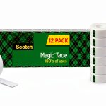 Scotch Magic Tape Invisible Transparent - 12 Rolls for Card Repair-0