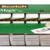 Scotch Magic Tape Invisible Transparent Tape 4 Rolls with Dispensers-11