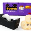 Scotch Gift Wrap Tape with Desktop Dispenser 6 Rolls 3/4" x 1000"-0
