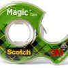 Scotch Magic Tape Invisible Transparent Tape 4 Rolls with Dispensers-9