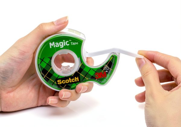 Scotch Magic Tape Invisible Transparent Tape 4 Rolls with Dispensers-3