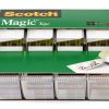Scotch Magic Tape Invisible Transparent Tape 4 Rolls with Dispensers-0