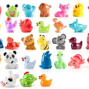 100pcs Mini Resin Animals Figures Glow in Dark for Fairy Garden Decor-0
