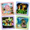 100pcs Mini Resin Animals Figures Glow in Dark for Fairy Garden Decor-5