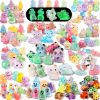 130pcs Luminous Mini Resin Animal Figurines Glow in Dark Fairy Garden-0