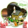 50Pcs Mini Resin Animals for Fairy Garden Decor, URSKYTOUS Tiny Animal-2