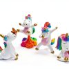 Mood Lab Miniature Unicorn Figurines Set - Funny Mini Statue Kit of 4 pcs - Unicorn Fairy Garden Accessories-3