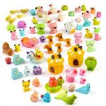 Tardigrade Mini Resin Animals Variety Pack 150 Pcs Glow in Dark Garden-0