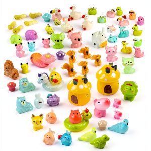 Tardigrade Mini Resin Animals Variety Pack 150 Pcs Glow in Dark Garden-0