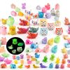 150 Pcs Luminous Mini Resin Animals Miniature Animals Figurines Tiny Little Animals Glow in Dark Small Animal Figures to Hide Mini Animals Micro Landscape Ornaments Fairy Garden Accessories-0