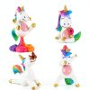 Mood Lab Miniature Unicorn Figurines Set - Funny Mini Statue Kit of 4 pcs - Unicorn Fairy Garden Accessories-2