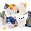 Miniature Cute Cat Figurines - 12 Pcs Decor, Fairy Cat Succulent,-0