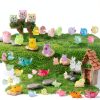 150 Pcs Luminous Mini Resin Animals Miniature Animals Figurines Tiny Little Animals Glow in Dark Small Animal Figures to Hide Mini Animals Micro Landscape Ornaments Fairy Garden Accessories-1