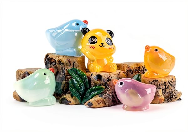 130pcs Luminous Mini Resin Animal Figurines Glow in Dark Fairy Garden-6