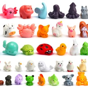 50Pcs Mini Resin Animals for Fairy Garden Decor, URSKYTOUS Tiny Animal-0