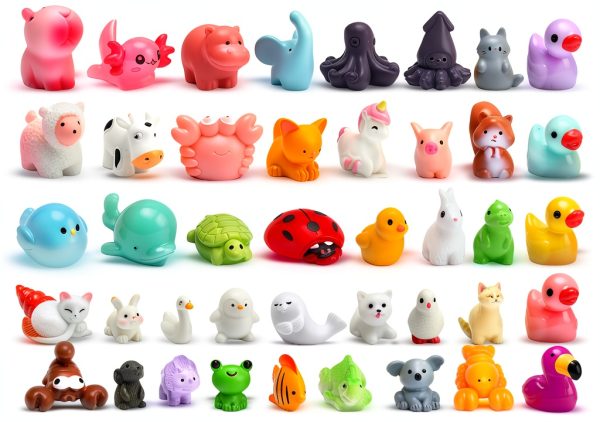 50Pcs Mini Resin Animals for Fairy Garden Decor, URSKYTOUS Tiny Animal-0