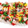 Hiawbon 170Pcs Christmas Miniature Figurines, Assorted Craft Resin Christmas Miniature Ornaments Set, Tiny Snowflakes Holly Leaves Berries, Xmas Ornaments Decor for Fairy Garden-6