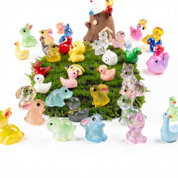 240 Pcs Mini Resin Animals Variety Tiny Figures for Fairy Garden Decor-1