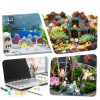 Tardigrade 100pcs Glow-in-Dark Mini Resin Animals for Garden Dollhouse-4
