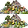Mini Resin Animals Figures to Hide 200 pcs Tiny Resin Animals Glow in The Dark Variety Pack Bulk for Fish Tank Aquarium Fairy Garden Accessories Decorations-3